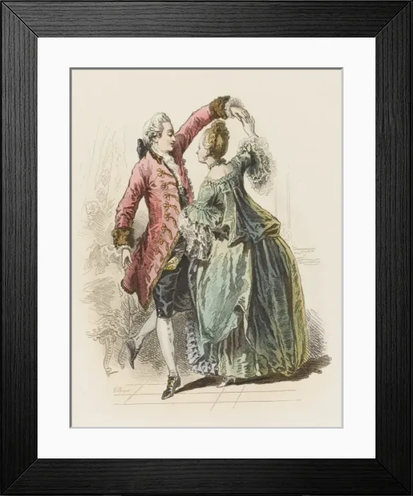 Framed Print : Dance at French Court 2
