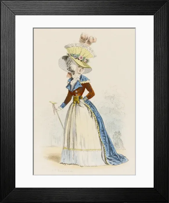 Framed Print : Parisian Lady 1787 Framed Print : Parisian Lady 1787
