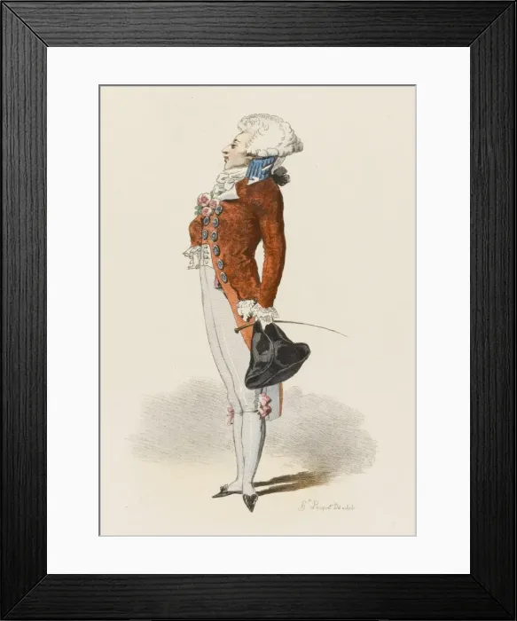 Framed Print : Fashionable Gent 1792 Framed Print : Fashionable Gent 1792