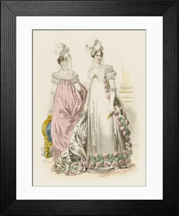 Framed Print : Restoration Court Dress Framed Print : Restoration Court Dress