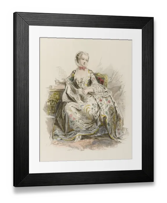Framed Print : POMPADOUR. JEANNE-ANTOINETTE POISSON, madame de POMPADOUR, mistress of Louis XV Framed Print : POMPADOUR. JEANNE-ANTOINETTE POISSON, madame de POMPADOUR, mistress of Louis XV