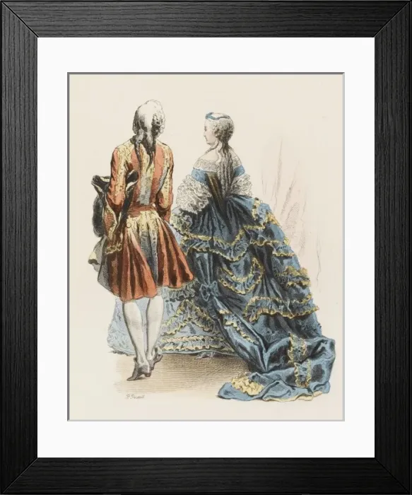 Framed Print : Man & Woman at Court Framed Print : Man & Woman at Court