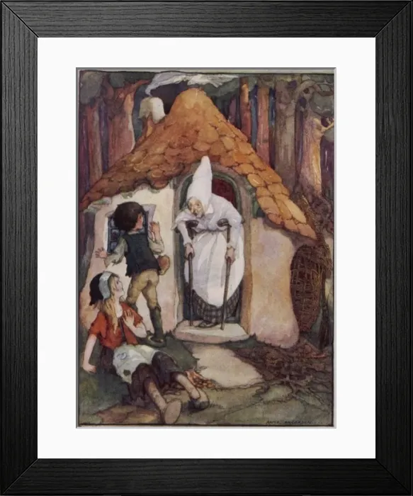 Framed Print : Hansel&gretel / Meet Witch Framed Print : Hansel&gretel / Meet Witch