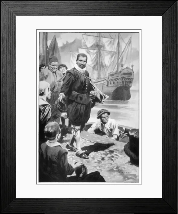 Framed Print : Drake Starts his Voyage Framed Print : Drake Starts his Voyage