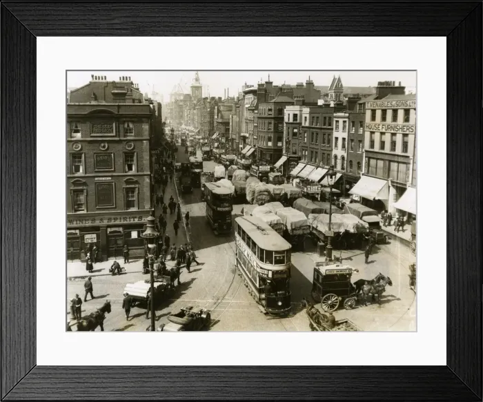 Framed Print : Commercial City Street Framed Print : Commercial City Street