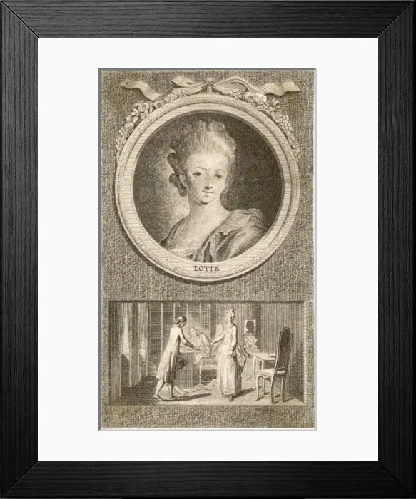 Framed Print : Goethe / Sorrows Werther Framed Print : Goethe / Sorrows Werther