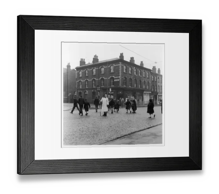 Framed Print : Lollipop Lady Liverpool Framed Print : Lollipop Lady Liverpool