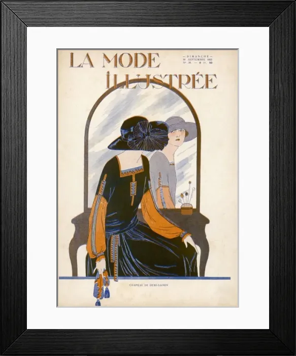 Framed Print : Peasant Style Dress 1923 Framed Print : Peasant Style Dress 1923