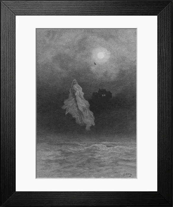 Framed Print : Poe / Poem / The Raven / C19Th Framed Print : Poe / Poem / The Raven / C19Th