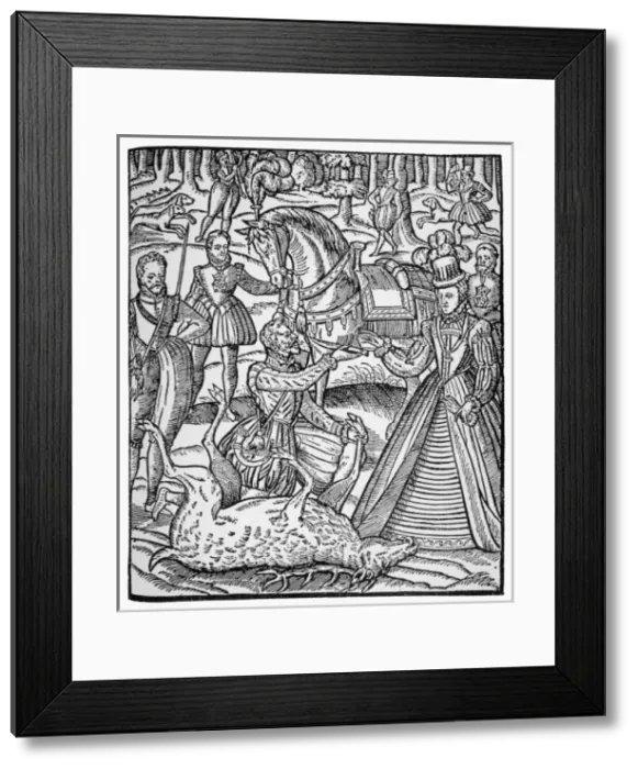 Framed Print : Elizabeth I Deer Hunt Framed Print : Elizabeth I Deer Hunt