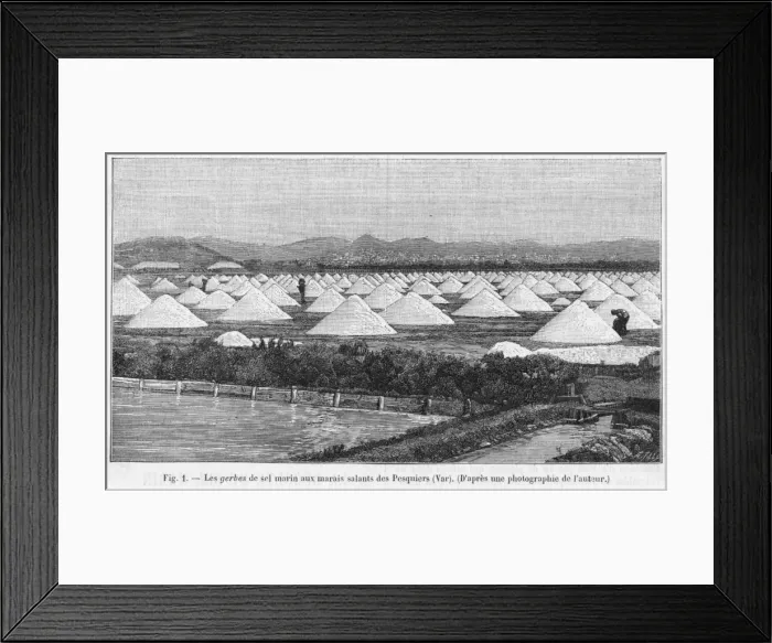 Framed Print : Salt Mounds, France Framed Print : Salt Mounds, France