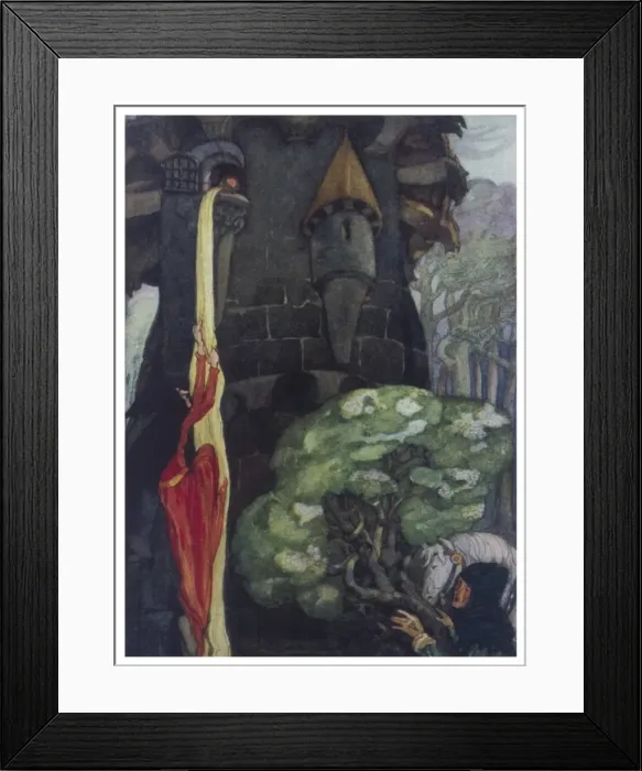 Framed Print : Witch on Rapunzels Hair Framed Print : Witch on Rapunzels Hair