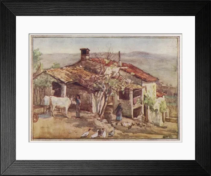 Framed Print : Tuscan Farmhouse Framed Print : Tuscan Farmhouse