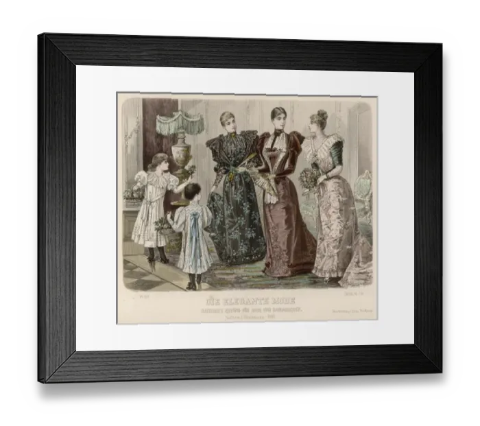 Framed Print : Dresses of 1892 Framed Print : Dresses of 1892