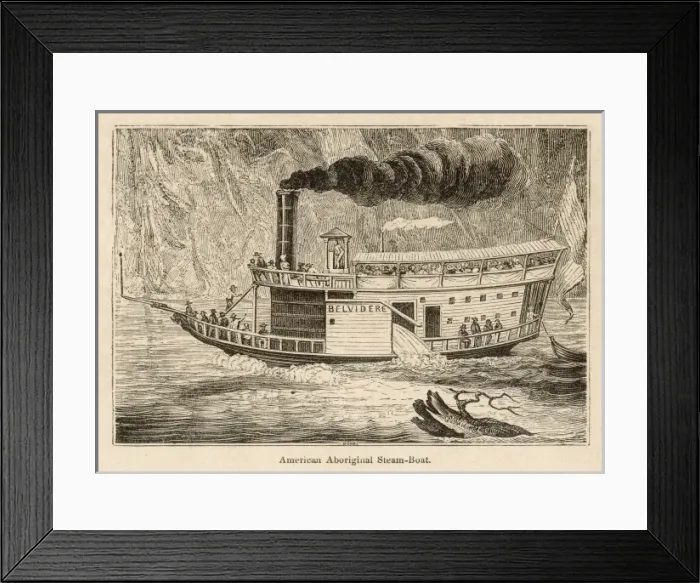 Framed Print : Steamship Belvidere Framed Print : Steamship Belvidere
