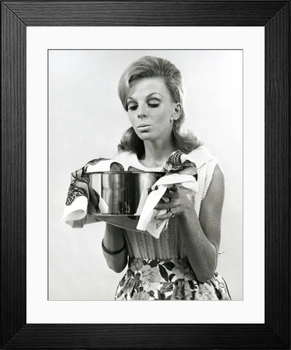 Framed Print : Housewife Cooking Framed Print : Housewife Cooking