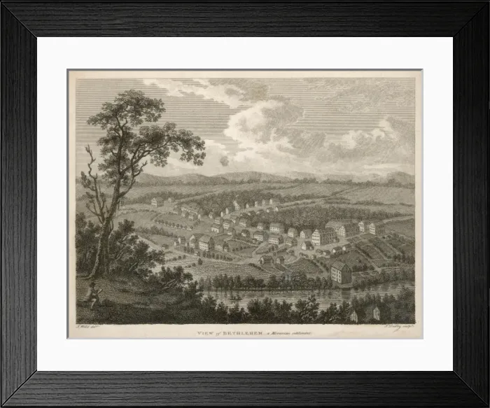 Framed Print : Moravians at Bethlehem Framed Print : Moravians at Bethlehem
