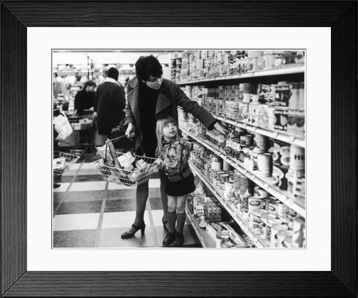 Framed Print : Woman in a Supermarket Framed Print : Woman in a Supermarket