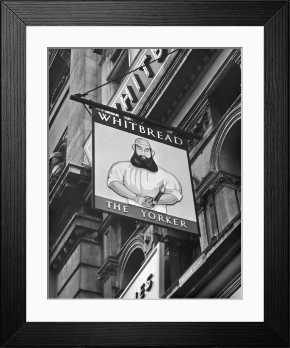 Framed Print : THE YORKER PUB SIGN Framed Print : THE YORKER PUB SIGN