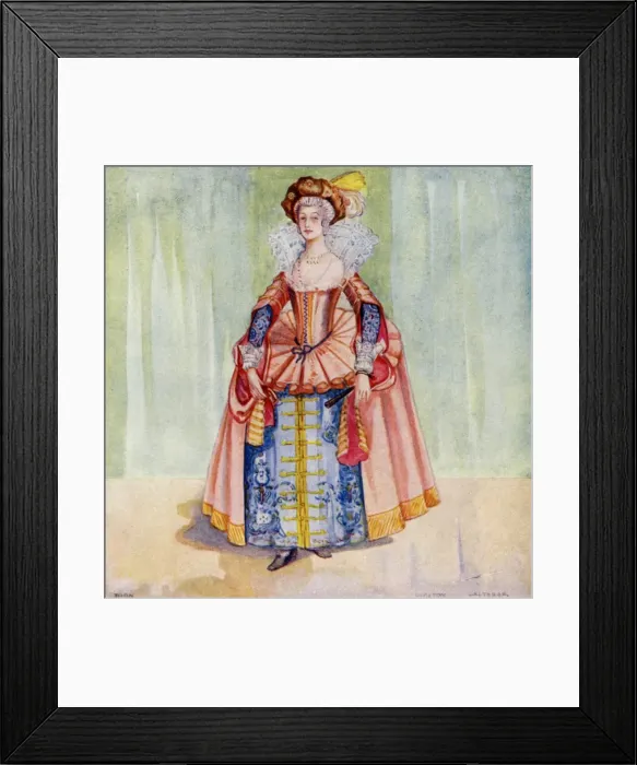 Framed Print : English Woman 1610 Framed Print : English Woman 1610