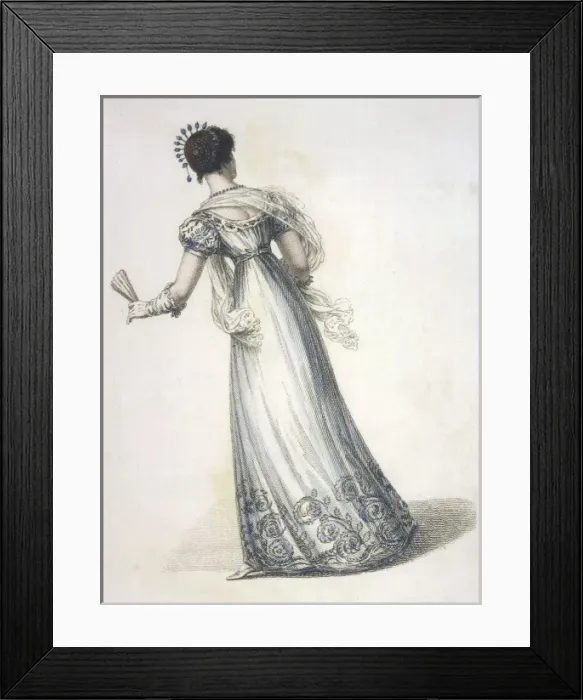 Framed Print : Ball Dress 1823 Framed Print : Ball Dress 1823