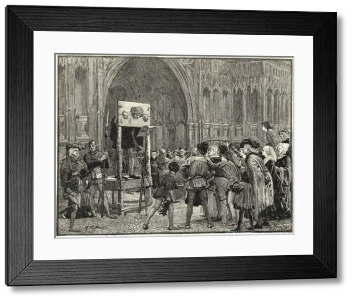 Framed Print : Perkin Warbeck Pilloried Framed Print : Perkin Warbeck Pilloried