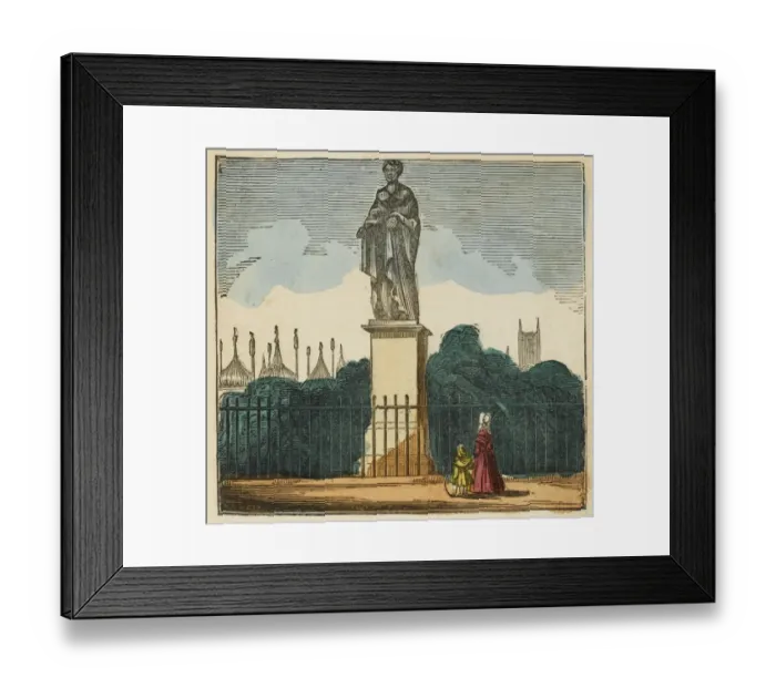 Framed Print : Brighton / George IV Statu Framed Print : Brighton / George IV Statu