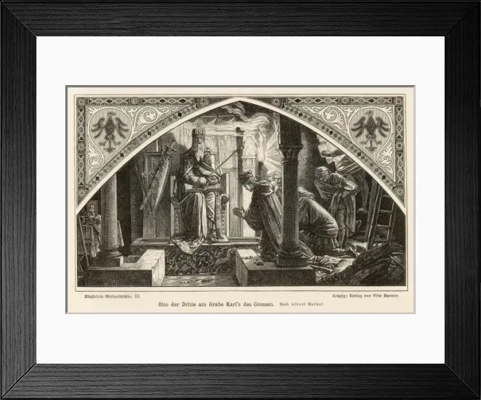Framed Print : Charlemagnes Tomb Framed Print : Charlemagnes Tomb