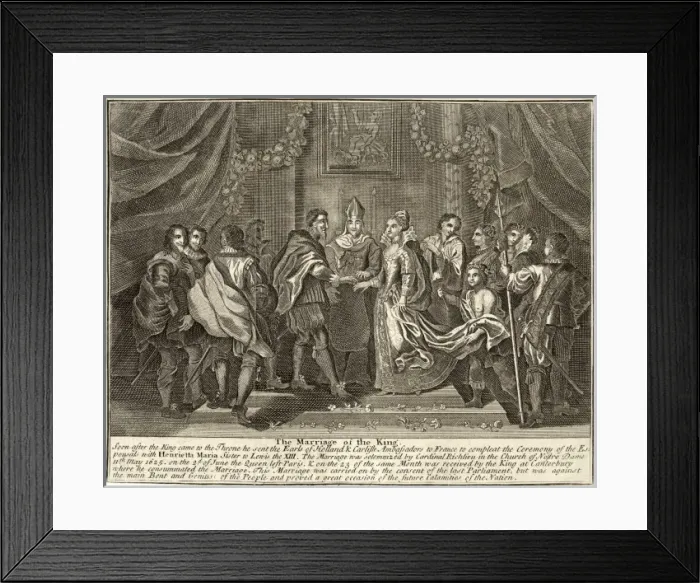 Framed Print : Charles I Weds H. Maria Framed Print : Charles I Weds H. Maria