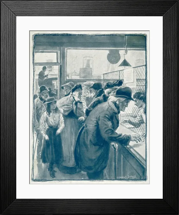 Framed Print : Old Age Pensions 1909 Framed Print : Old Age Pensions 1909