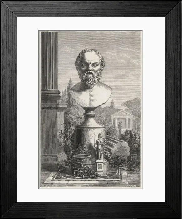Framed Print : Socrates (Figuier) Framed Print : Socrates (Figuier)