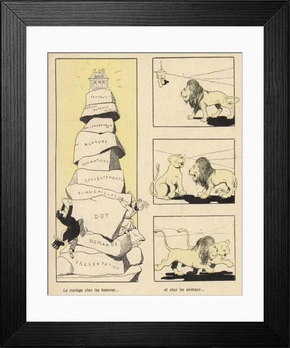 Framed Print : Human / Animal Marriage Framed Print : Human / Animal Marriage