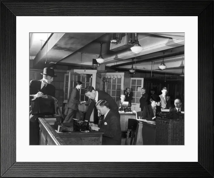 Framed Print : Reporters Room  /  Mail