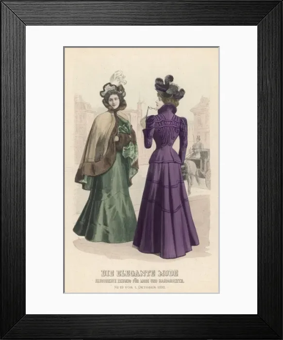 Framed Print : Costume Cape 1898 Framed Print : Costume Cape 1898