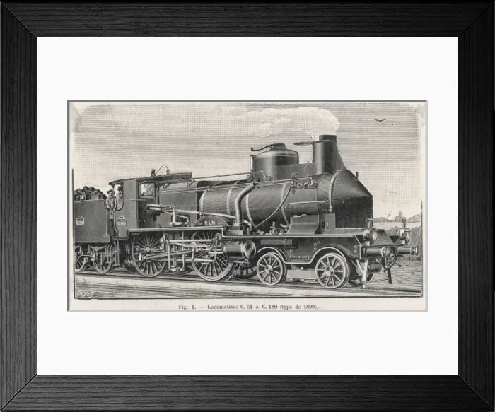Framed Print : French Plm Locomotive Framed Print : French Plm Locomotive
