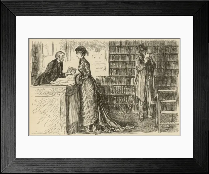 Framed Print : Circulating Library Framed Print : Circulating Library
