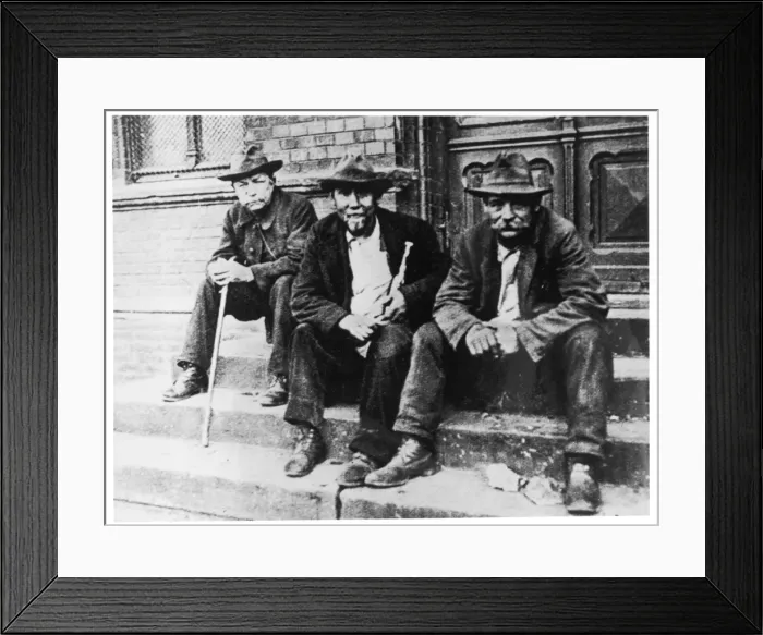 Framed Print : German Tramps 1930S Framed Print : German Tramps 1930S