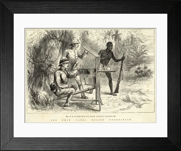 Framed Print : Maxim Gun - Stanley Framed Print : Maxim Gun - Stanley
