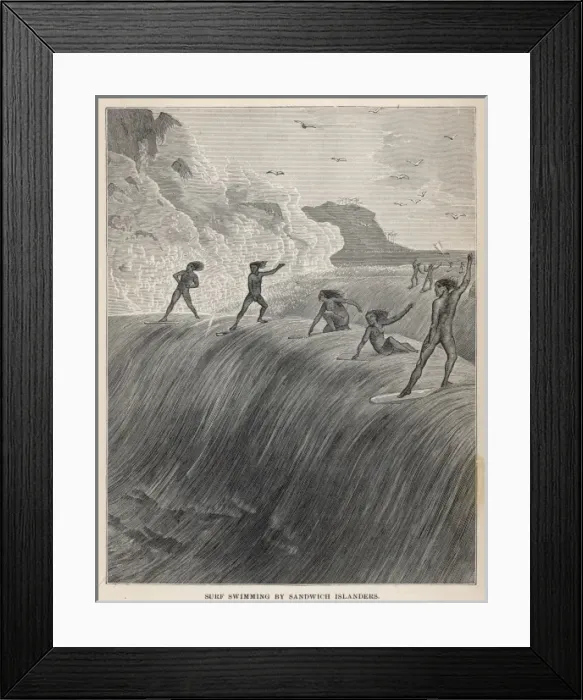 Framed Print : Surfing / Sandwich Is Framed Print : Surfing / Sandwich Is