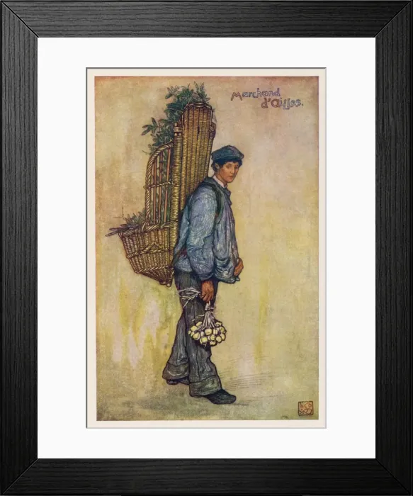 Framed Print : Garlic Seller / Jungman Framed Print : Garlic Seller / Jungman