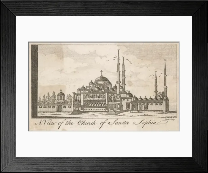 Framed Print : Istanbul / Sophia / 1763 Framed Print : Istanbul / Sophia / 1763