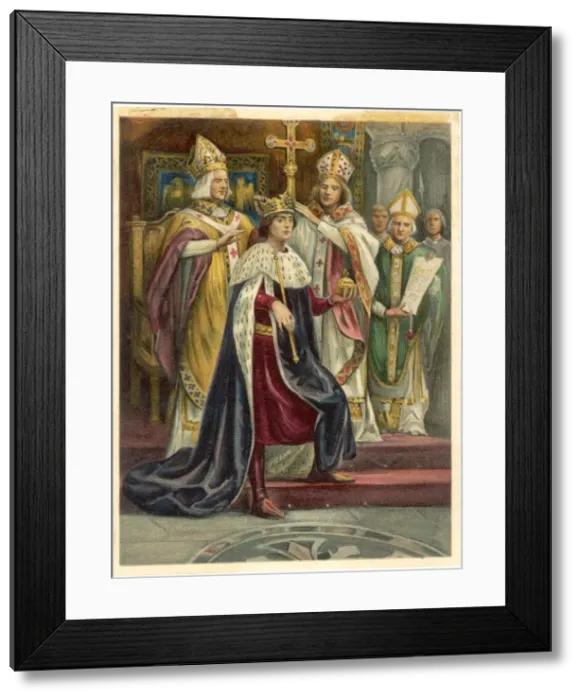 Framed Print : Edward I Crowned Framed Print : Edward I Crowned