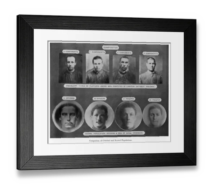 Framed Print : Galton Composite Photo Framed Print : Galton Composite Photo