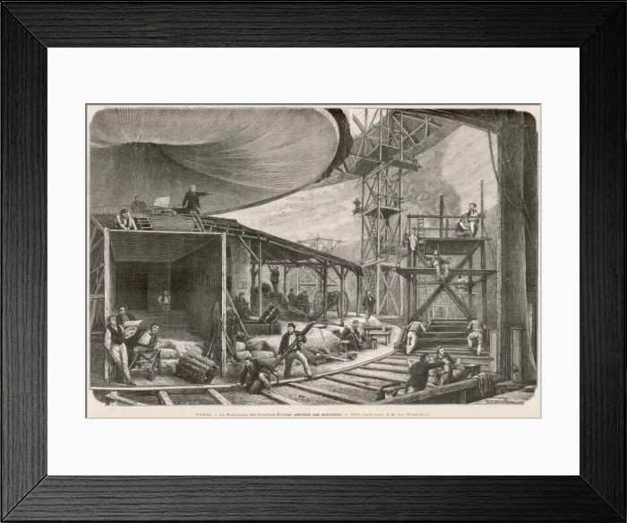 Framed Print : French Panorama Built Framed Print : French Panorama Built