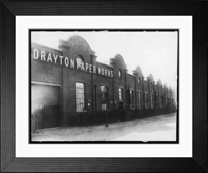 Framed Print : Paper Factory Exterior Framed Print : Paper Factory Exterior
