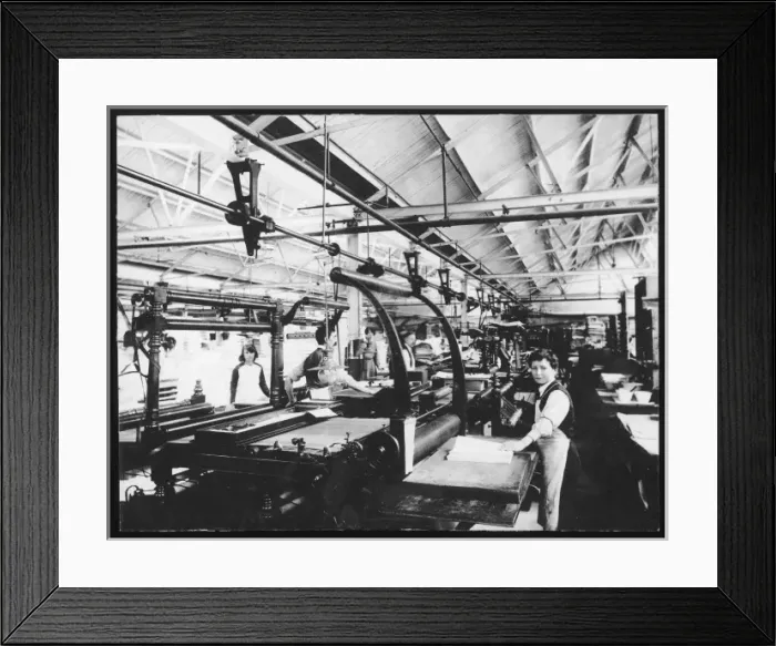 Framed Print : Paper Factory Apprentice Framed Print : Paper Factory Apprentice