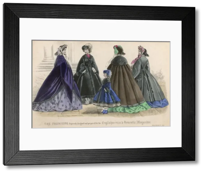 Framed Print : Pardussus / Mantles 1861 Framed Print : Pardussus / Mantles 1861
