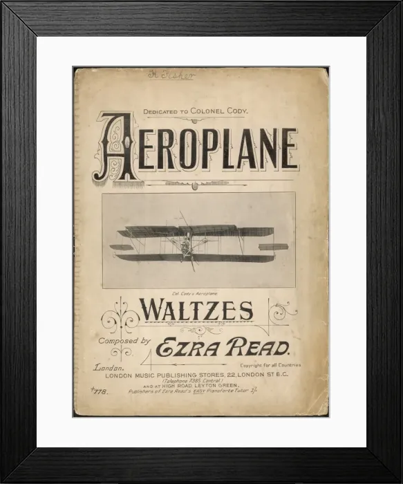 Framed Print : Cody Music Sheet Framed Print : Cody Music Sheet