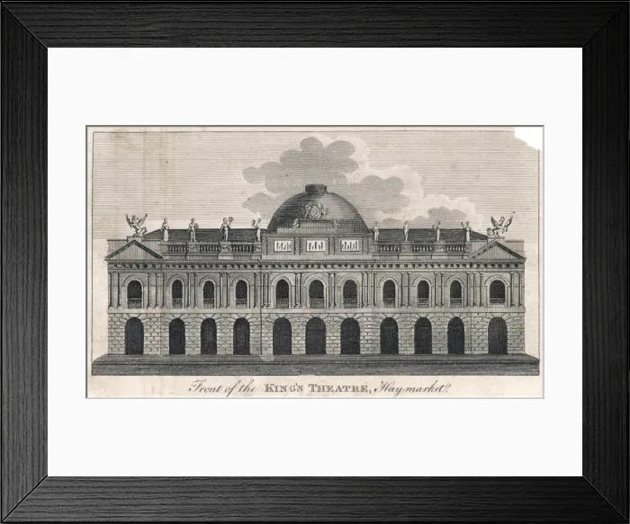 Framed Print : KINGs THEATRE / PRE-1789 Framed Print : KINGs THEATRE / PRE-1789