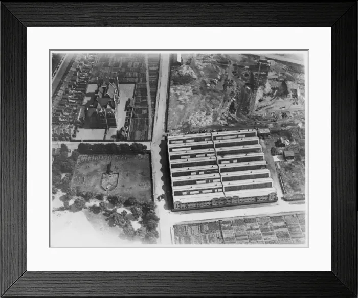 Framed Print : Paper Factory from Air Framed Print : Paper Factory from Air